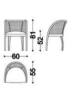 OPERA CONTEMPORARY Кресло из дерева с подлокотниками sun-id-1355882 - Вид №1