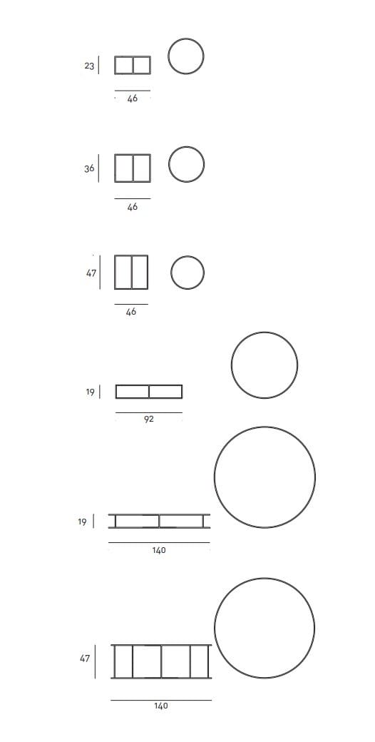 Стеклянный журнальный столик Living Divani Ile ARCH-00064008 - Вид №9