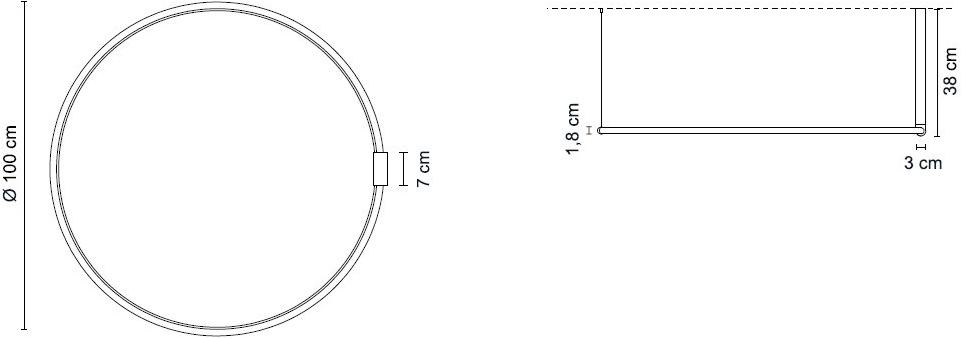 EGOLUCE Светодиодный потолочный светильник Lancia tonda 5602-05  - Вид №9