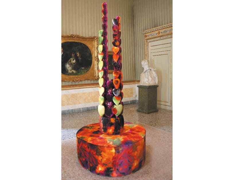 Изогнутая мягкая скамейка из ткани Mirabili Карла Птолемей ARCH-00086804