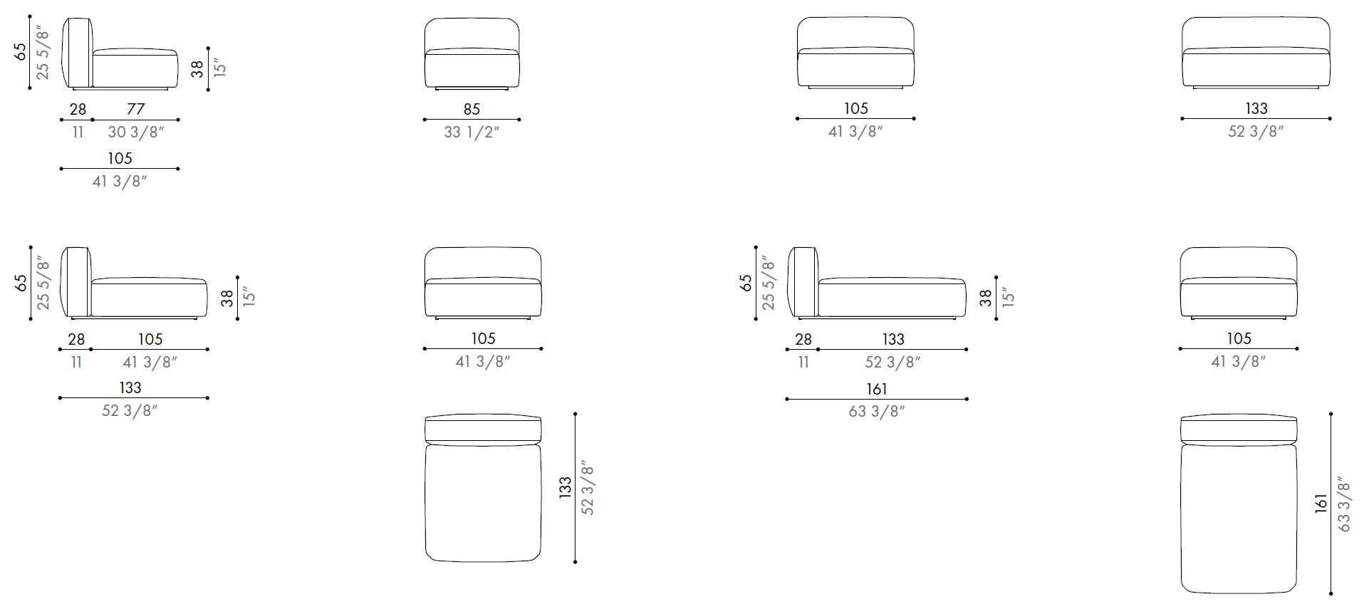 Модульный диван Désirée divani Dorvan ARCH-00049501 - Вид №7