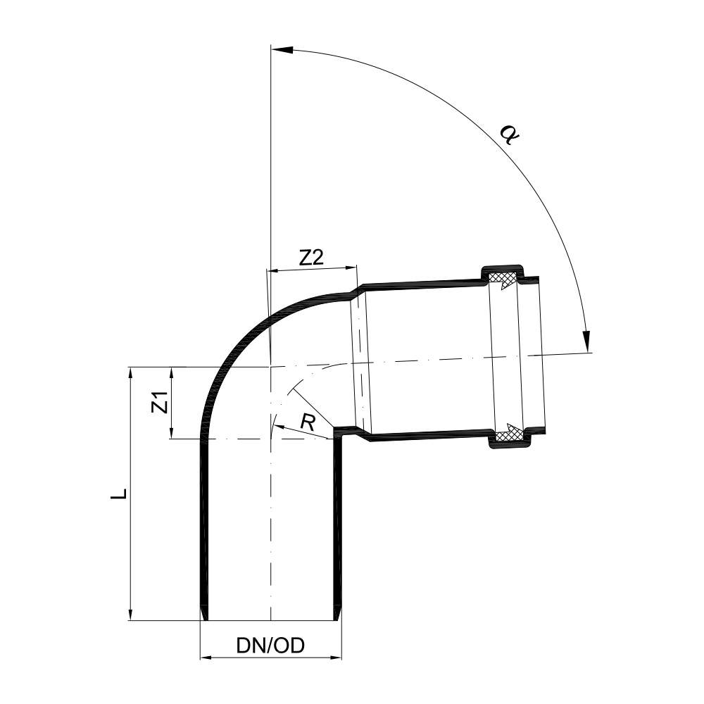 02154 Отводы Tece  - Вид №1