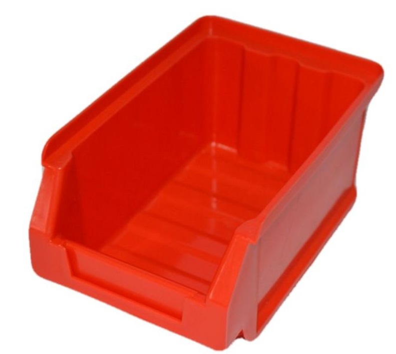 Lot-2-4 Лоток для инструментов (225х155х128) красный Цветочная коллекция 