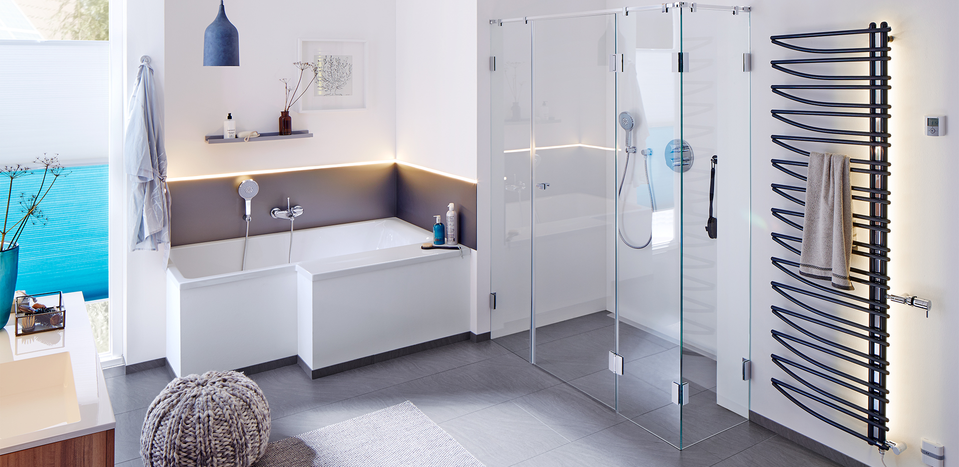 Bemm Трубный полотенцесушитель Органический;индивидуальный Сальса 1 E + LED sun-id-1224970 - Вид №1