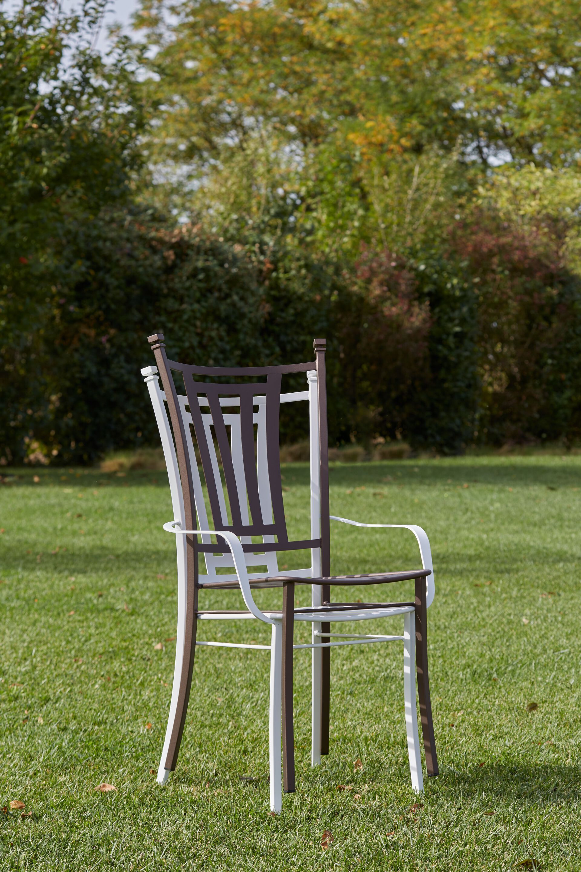 Штабелируемый садовый стул из нержавеющей стали DOMIZIANI классический ARCH-00079314