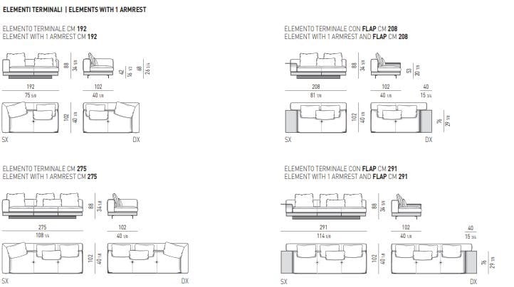 Кожаный диван Minotti Коннери ARCH-00151868 - Вид №16
