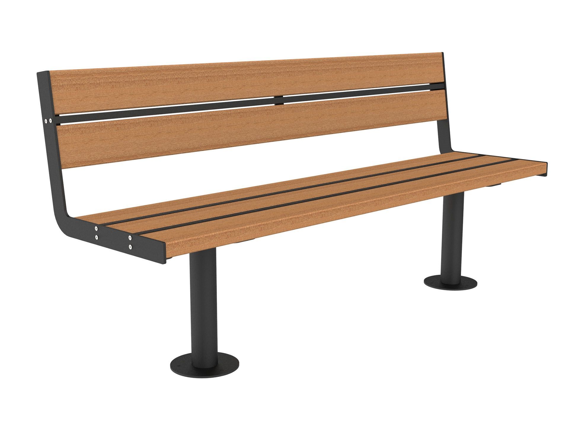 Скамья из окуме со спинкой Lazzari Joy ARCH-00135129 - Вид №17