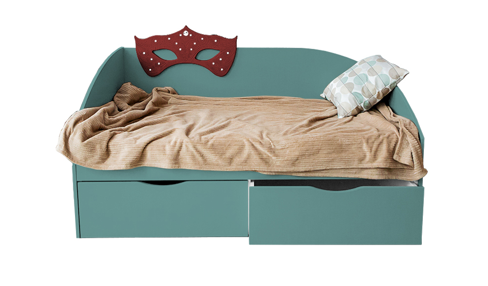Детский диван-кровать с 2 ящиками "Венеция" МАНДАРИН ВЕНЕЦИЯ 178662 Бежевый Santreyd - Вид №3