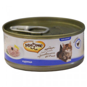 ПР0030890 Корм для котят Курица в нежном желе конс. 70г МНЯМС