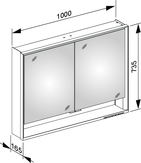 14304171304 Зеркальный шкаф KEUCO Royal Lumos - Вид №3