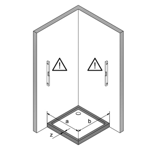 B9647ULUTR Polaris Сollection душевая зона  Samo 40382 - Вид №1