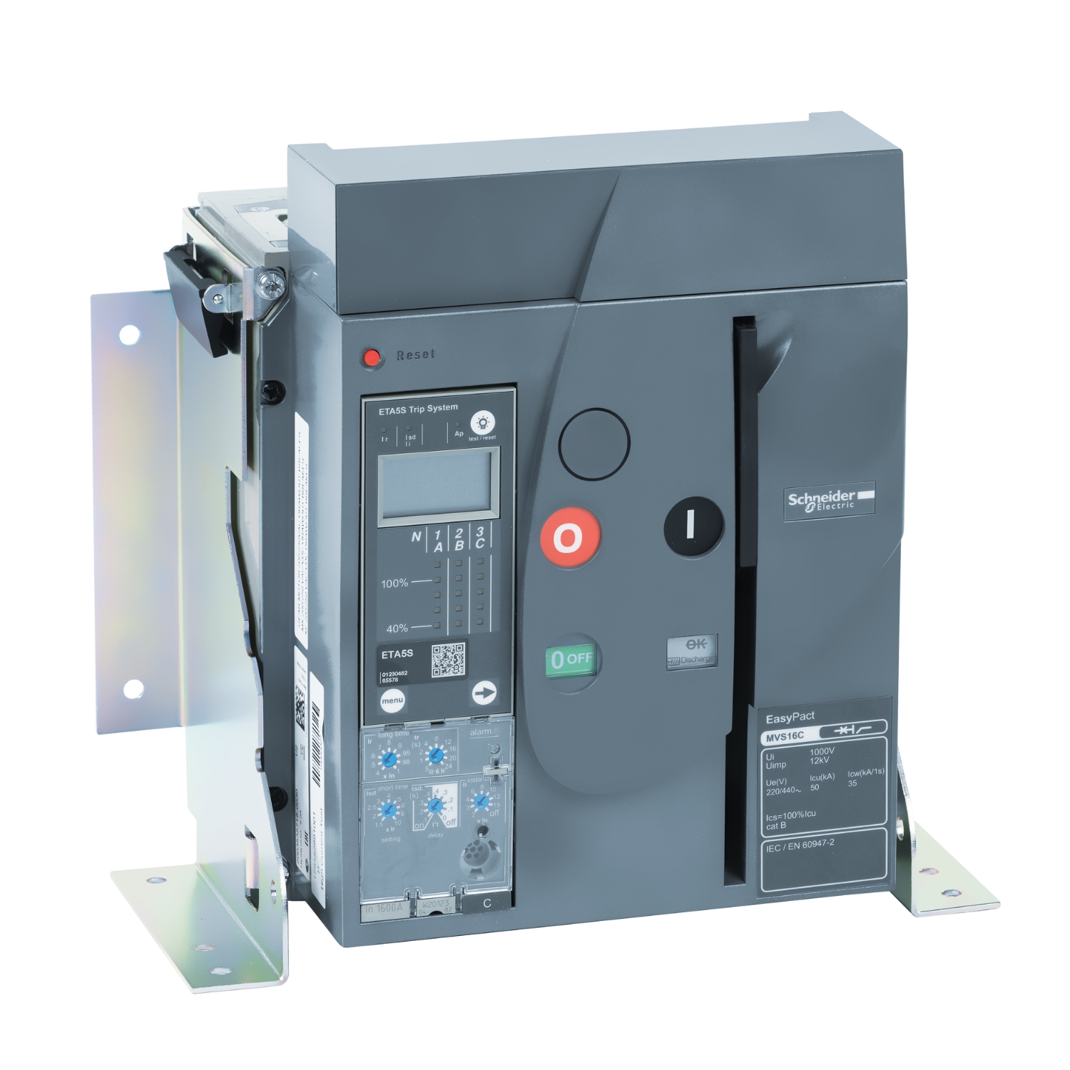 MVS06C3NF5A АВ MVS1 630A 50KA 3P ЭЛ.УПР.СТАЦ. ETA5S Schneider Electric EasyPact 