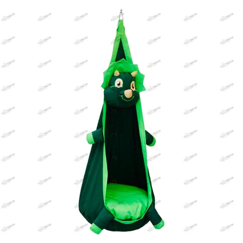 Подвесное кресло-кокон "Динозаврик" ПОКАЧАЙКА  00-3831139 Зеленый Santreyd 