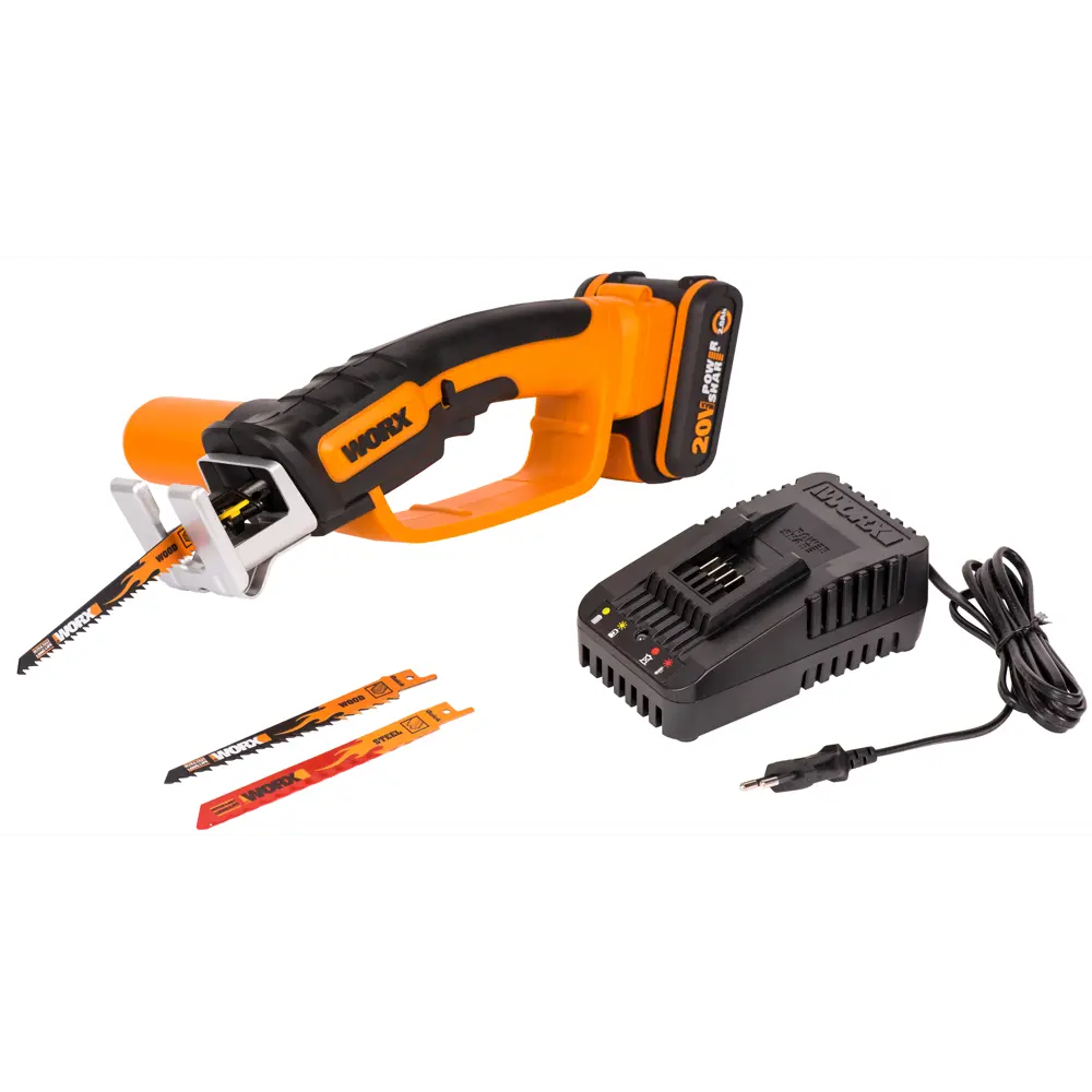 Аккумуляторная сабельная пила WORX WP892E с быстрой сменой оснастки 83739373 STLM-0044168