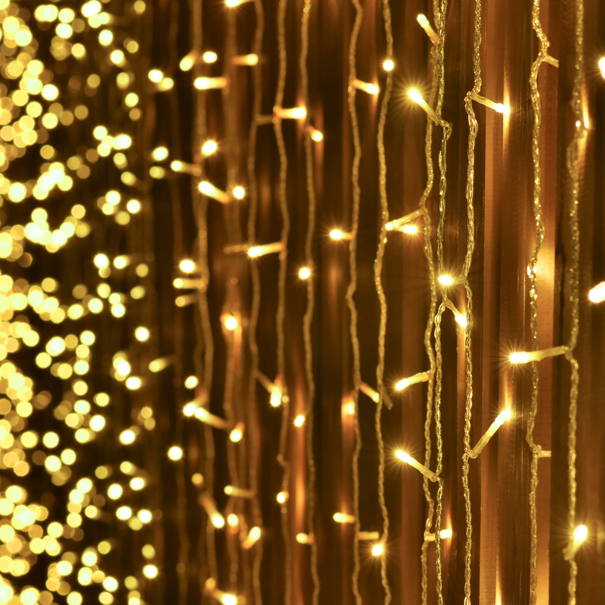 82341998 Электрогирлянда наружная «Занавес» 1x2 м 96 LED тёплый белый Santreyd  - Вид №5