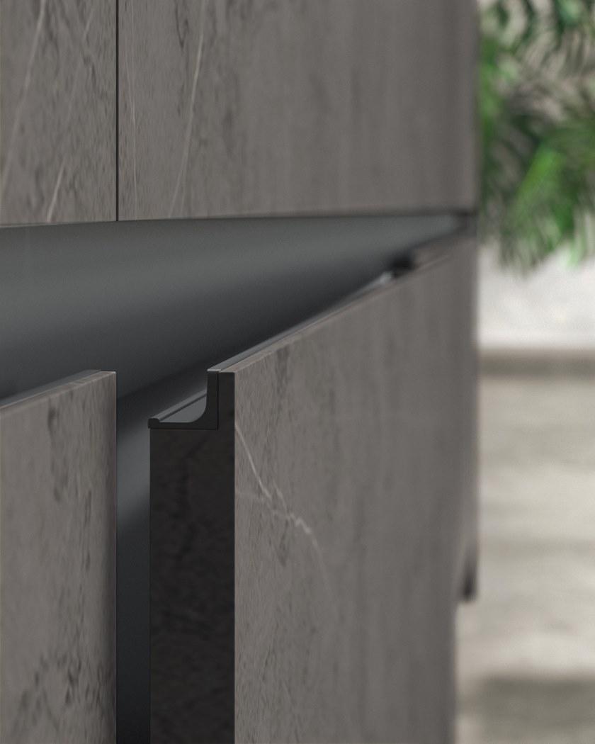 Alta Cucine Кухня из лакированного ламината с полуостровом Sistema 22.2 sun-id-1503886 - Вид №8