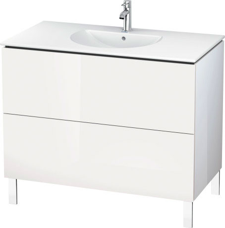 LC660701313 L-Cube Тумбочка напольная Американский орех, натуральный шпон Duravit - Вид №2