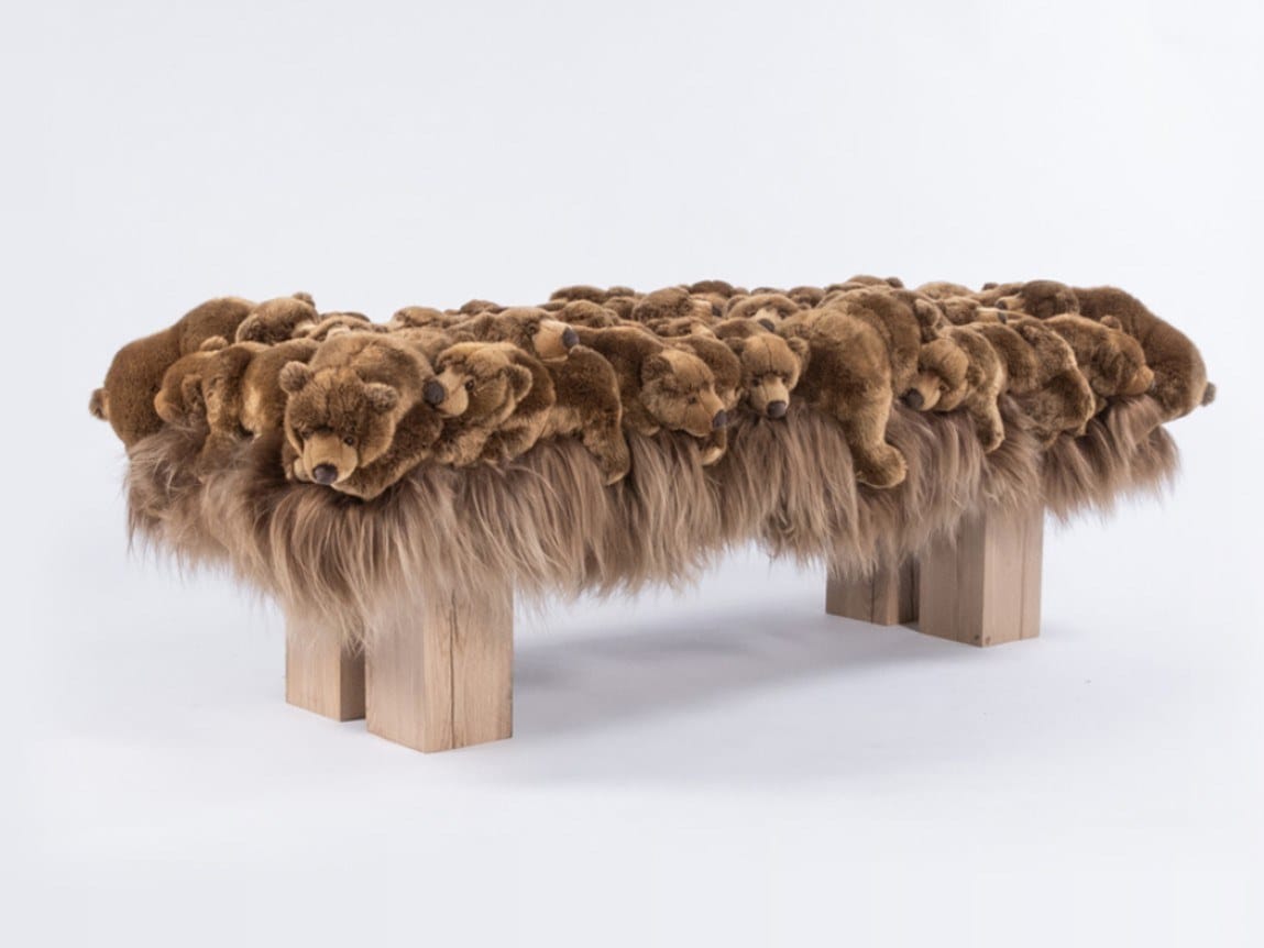 Мягкая скамейка из полиэстера APCOLLECTION Гризли ARCH-00149732