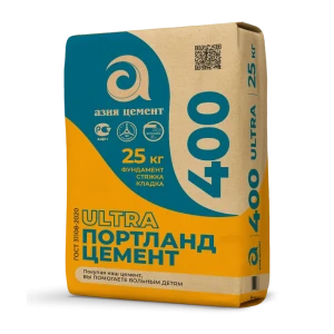 Цемент Азия Цемент M400 ЦЕМ II А-П 32.5 Н 25 кг