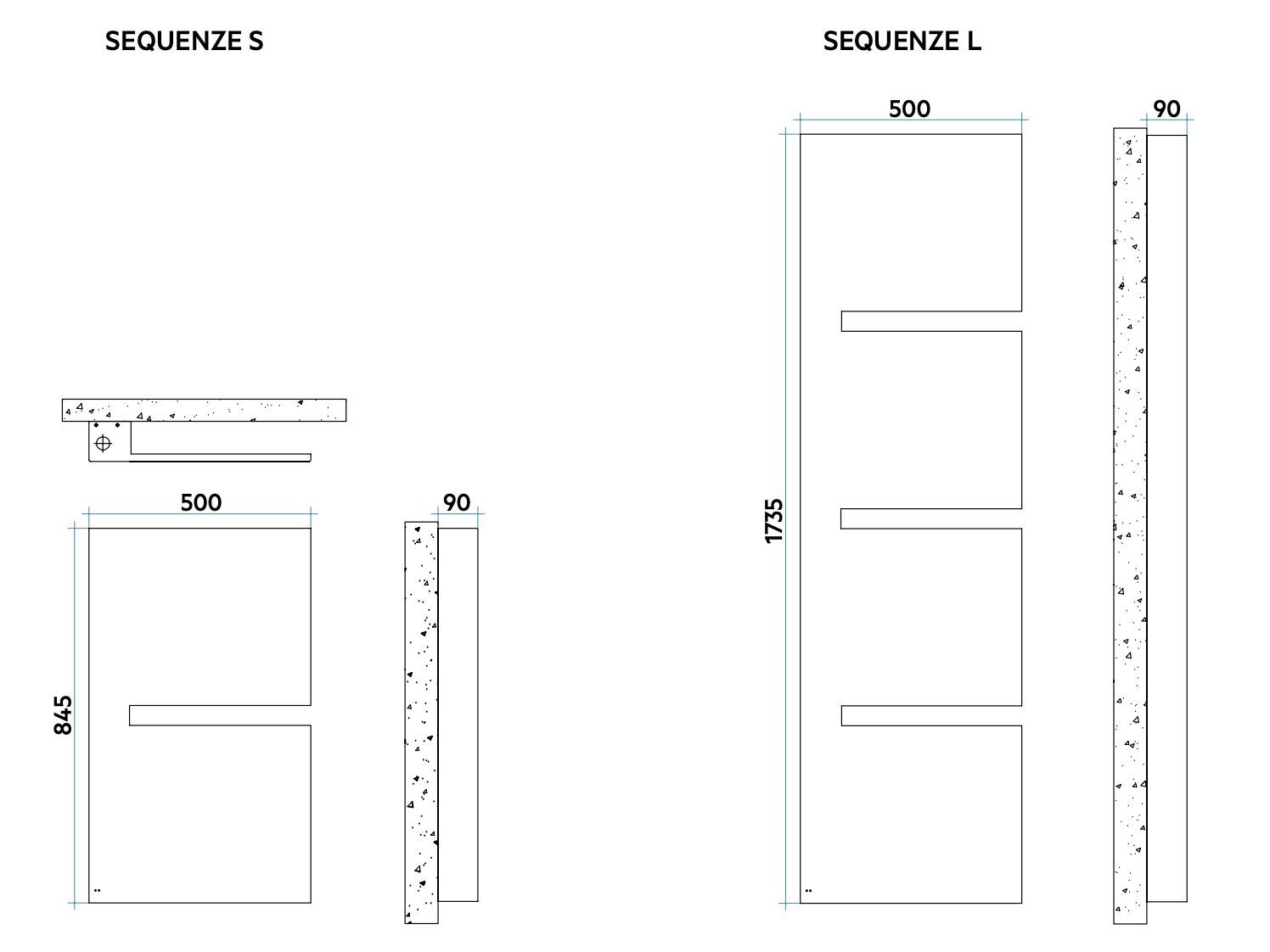 Настенный стальной электрический мебельный радиатор Irsap последовательности ARCH-00125142 - Вид №4