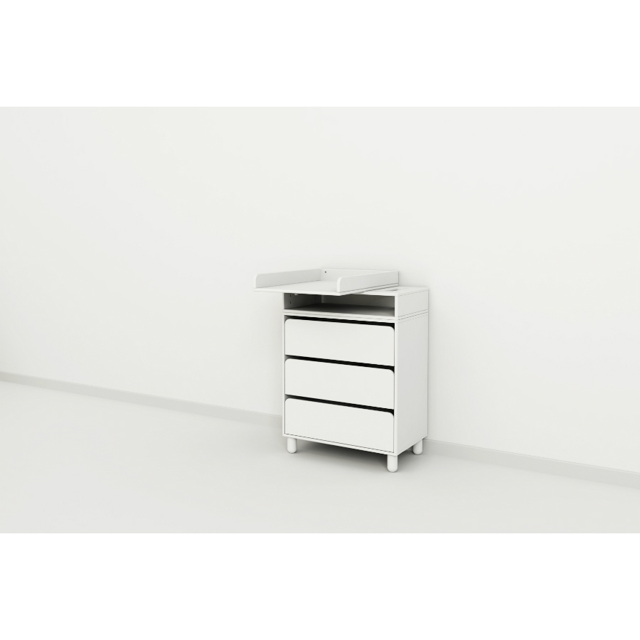 Стол пеленальный Flexa Baby с тремя ящиками, белый, 96х72х43,5/72 см 901066140 - Вид №2