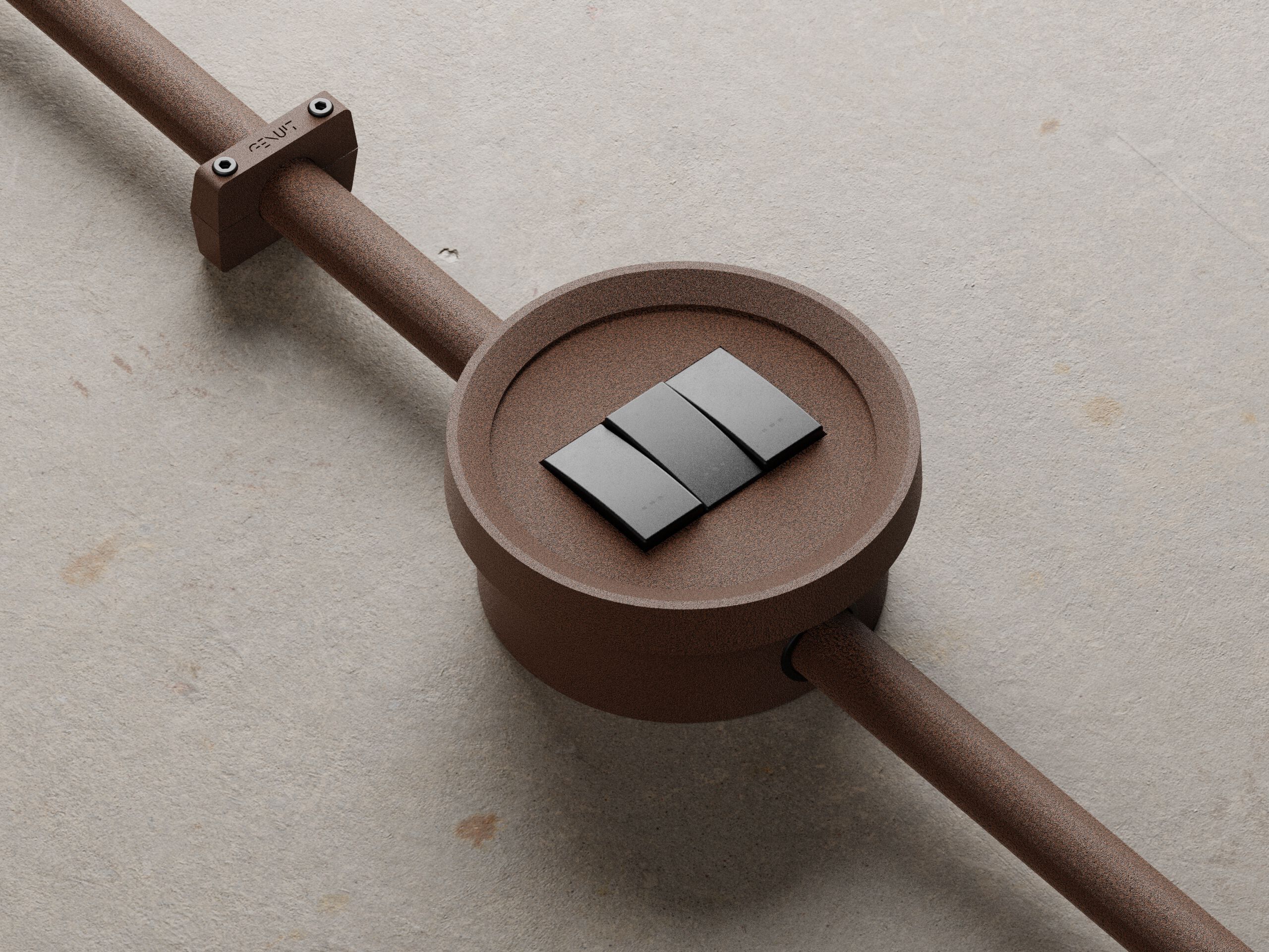 Окрашенная алюминиевая электрическая коробка Genuit Corten ARCH-00121917