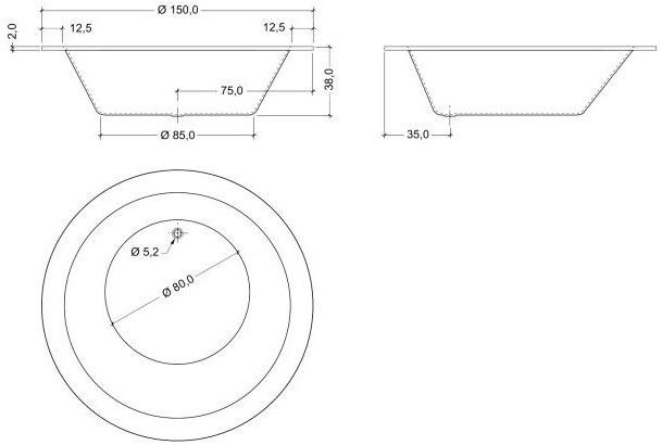 AQUAdesign Круглая акриловая ванна sun-id-1422249 - Вид №1