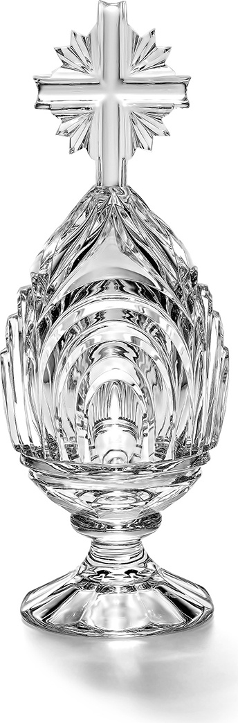 10622946 Avdeev Crystal Сувенир "Яйцо" на плитке большое "Пасхальное яйцо" Хрусталь 