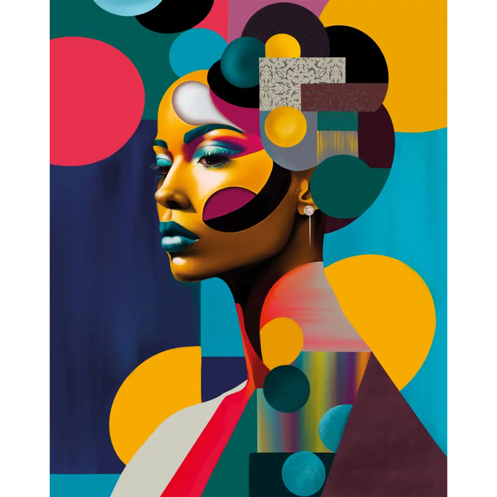 Картина на стекле Postermarket Девушка Поп-Арт 40x50 см STLM-2088975