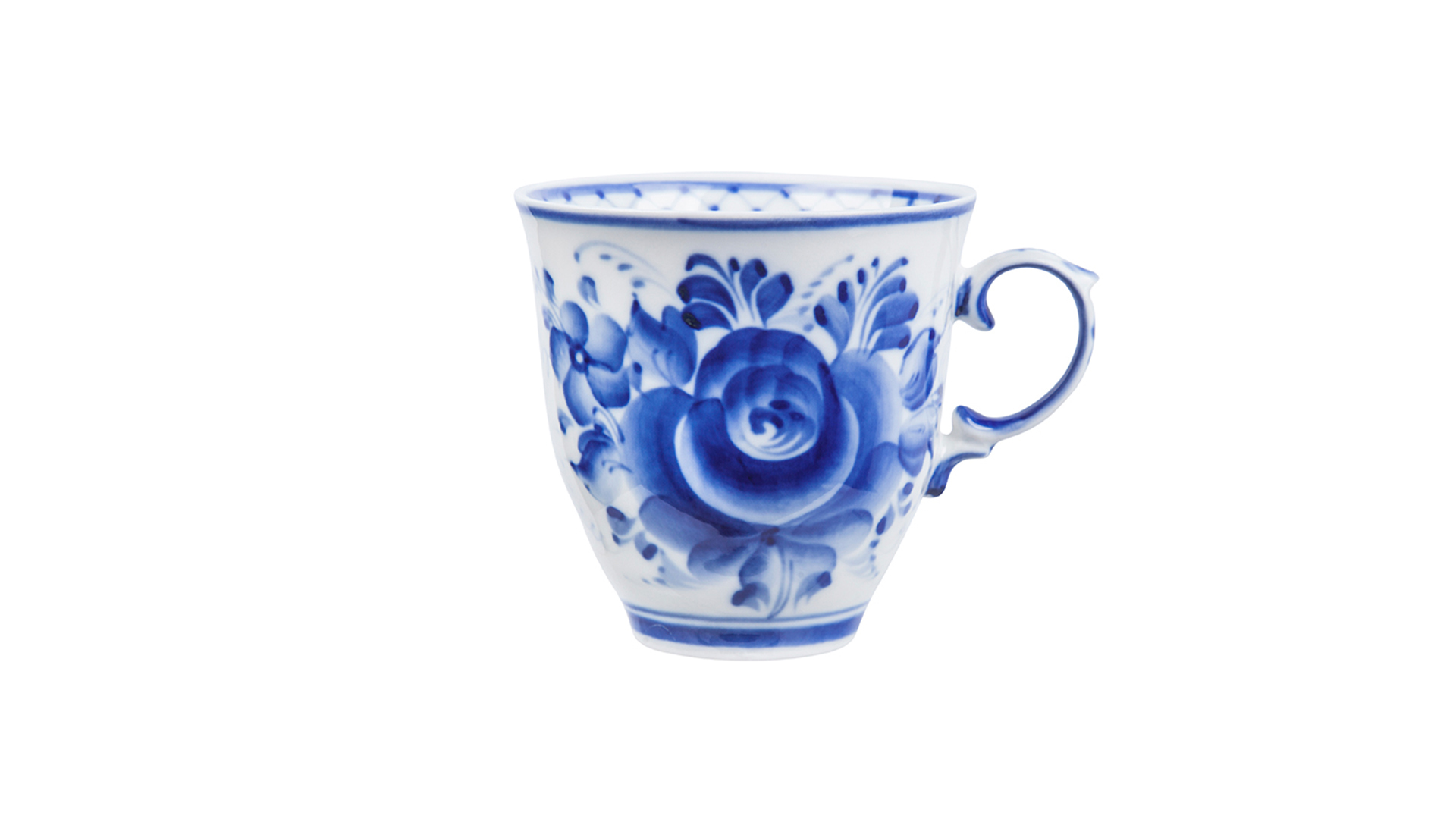 10617055 Гжельский фарфоровый завод Чайная пара "Чародейка" нр (авт.работа)  - Вид №5