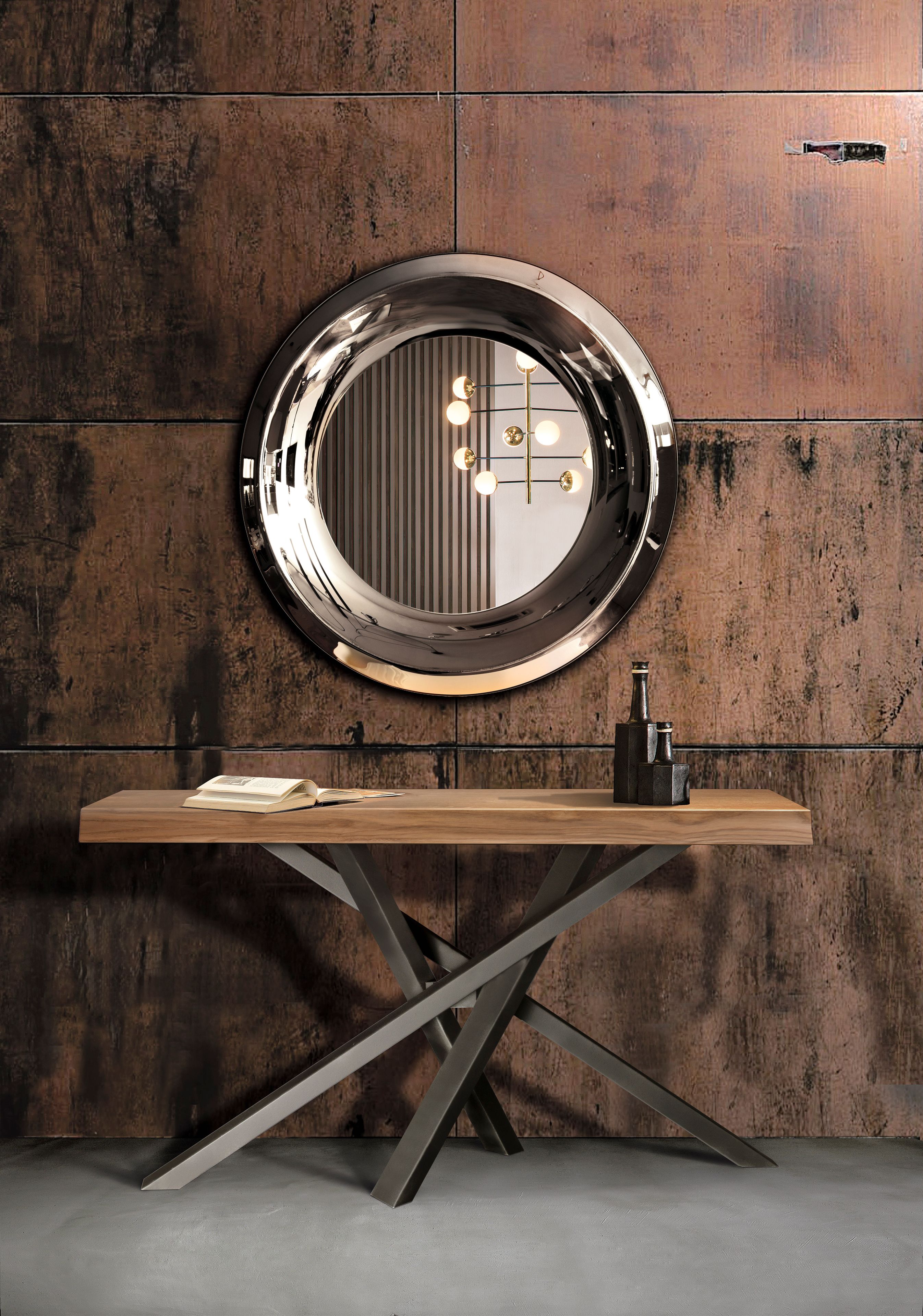 Настенное зеркало в рамке RIFLESSI AQUA ARCH-00146411 - Вид №1