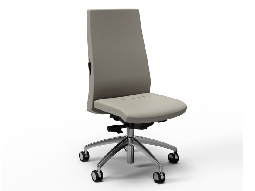 Кожаный офисный стул с 5 спицами FANTONI Seating system ARCH-00117675