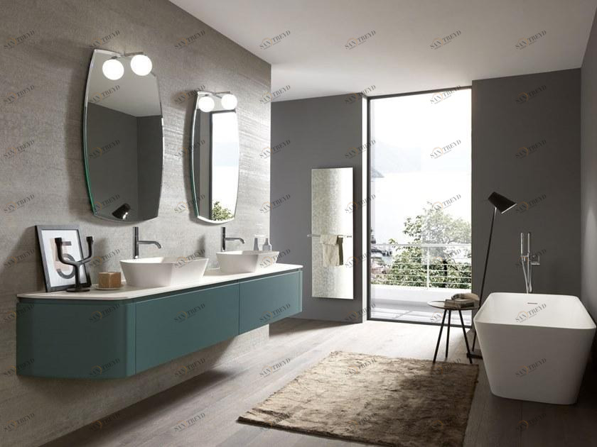 Archeda Двойная лакированная деревянная тумба под умывальник Gola sun-id-1385700