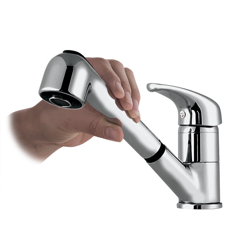 536000 BASIC/PREMIUM Выдвижная спрей душ Младший горизонтальный смеситель для раковины Хром GRB MIXERS 