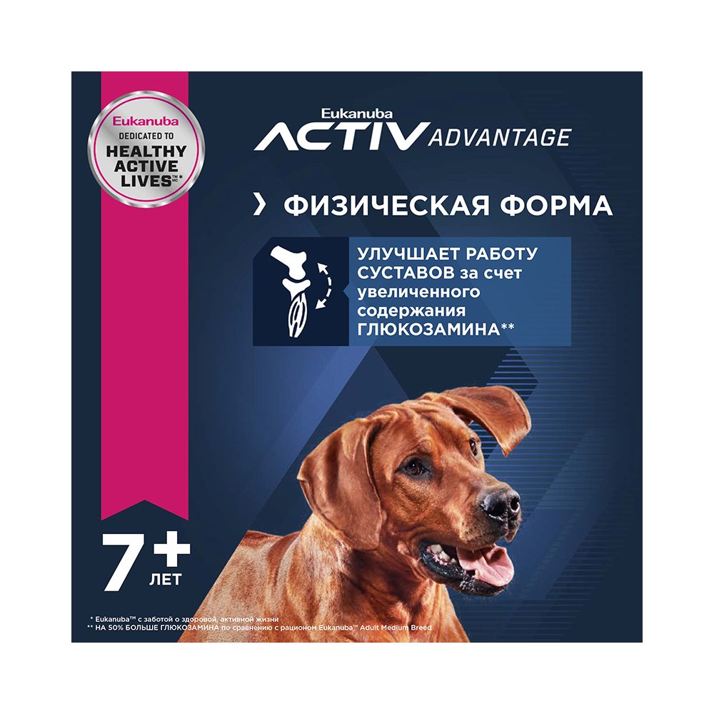 ПР0033065 Корм для собак для крупных пород старше 6 лет сух. 15кг Eukanuba  - Вид №7