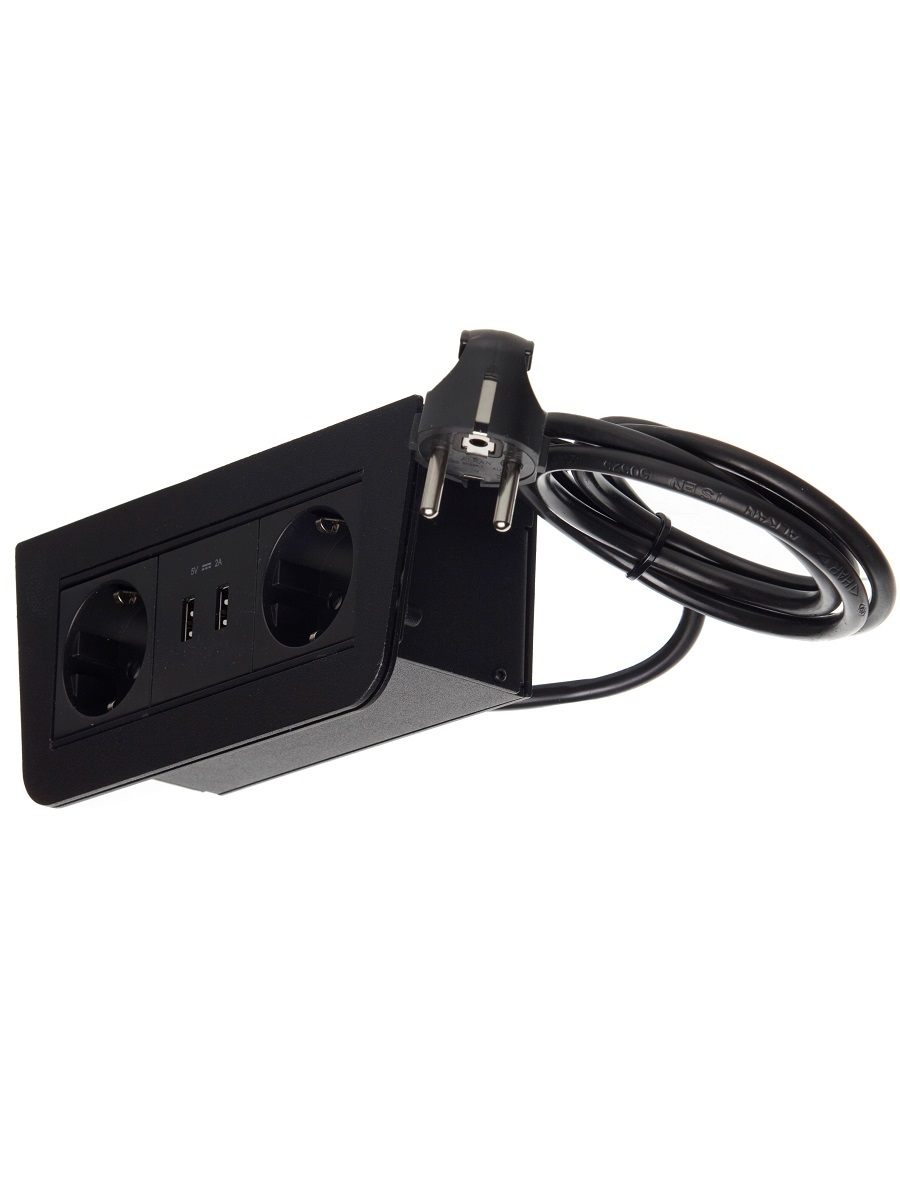 Блок электрических розеток Basic 12055 Black NAVAKO  - Вид №1