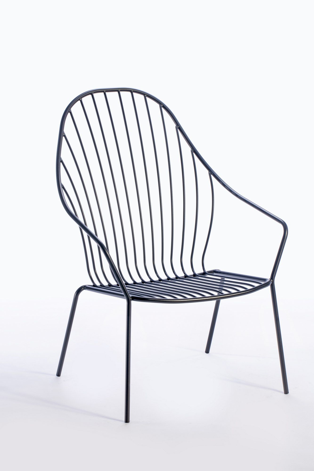 Металлический штабелируемый садовый стул с подлокотниками GABER Amitha ARCH-00027268 - Вид №3