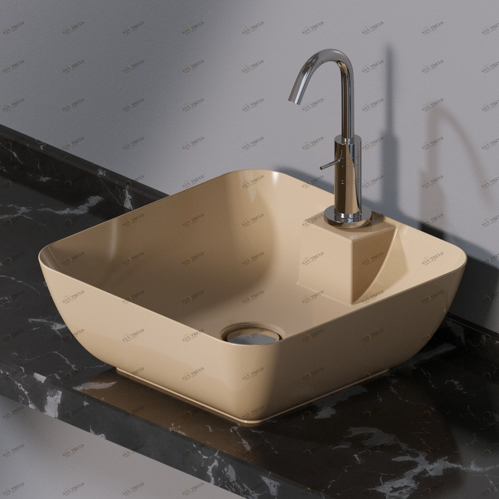 L606110 Накладная раковина на столешницу  прямоугольная A. e T. Italia ELITE AeT ITALIA