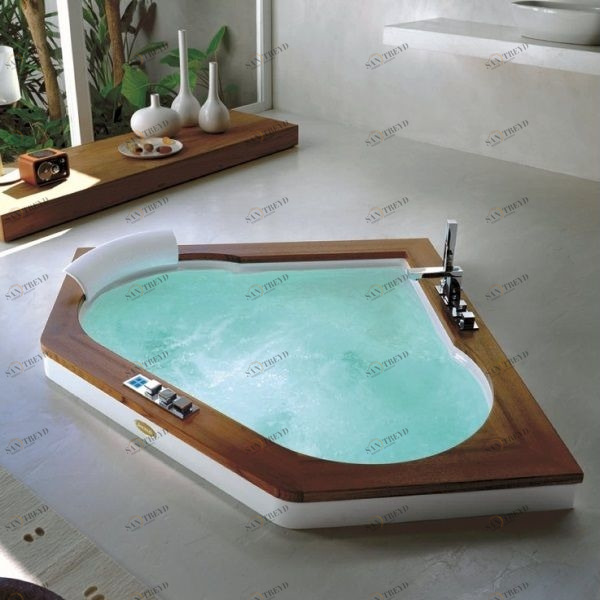 Ванна встроенная с гидромассажем "TOP" Aura Corner 160 9F43-519 Jacuzzi 9F43519