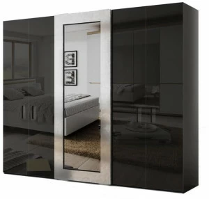 DWFI Лакированный шкаф с зеркалом  00002214