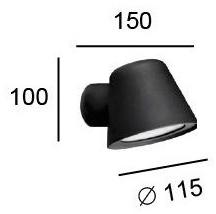 Terzo Light Настенный светильник из алюминия для улицы прямого света Marc V4176400 - Вид №1