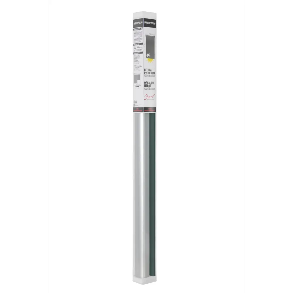 Штора рулонная блэкаут Эскар 70x160 см серо-зеленая Emeraldo 86792835 STLM-2131104 BLACKOUT - Вид №4
