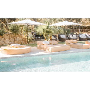 Ткань круглая Садовая кровать