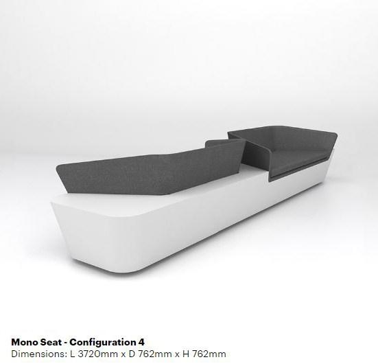 Isomi Модульный диван в твердой поверхности Mono sun-id-1507022 - Вид №3