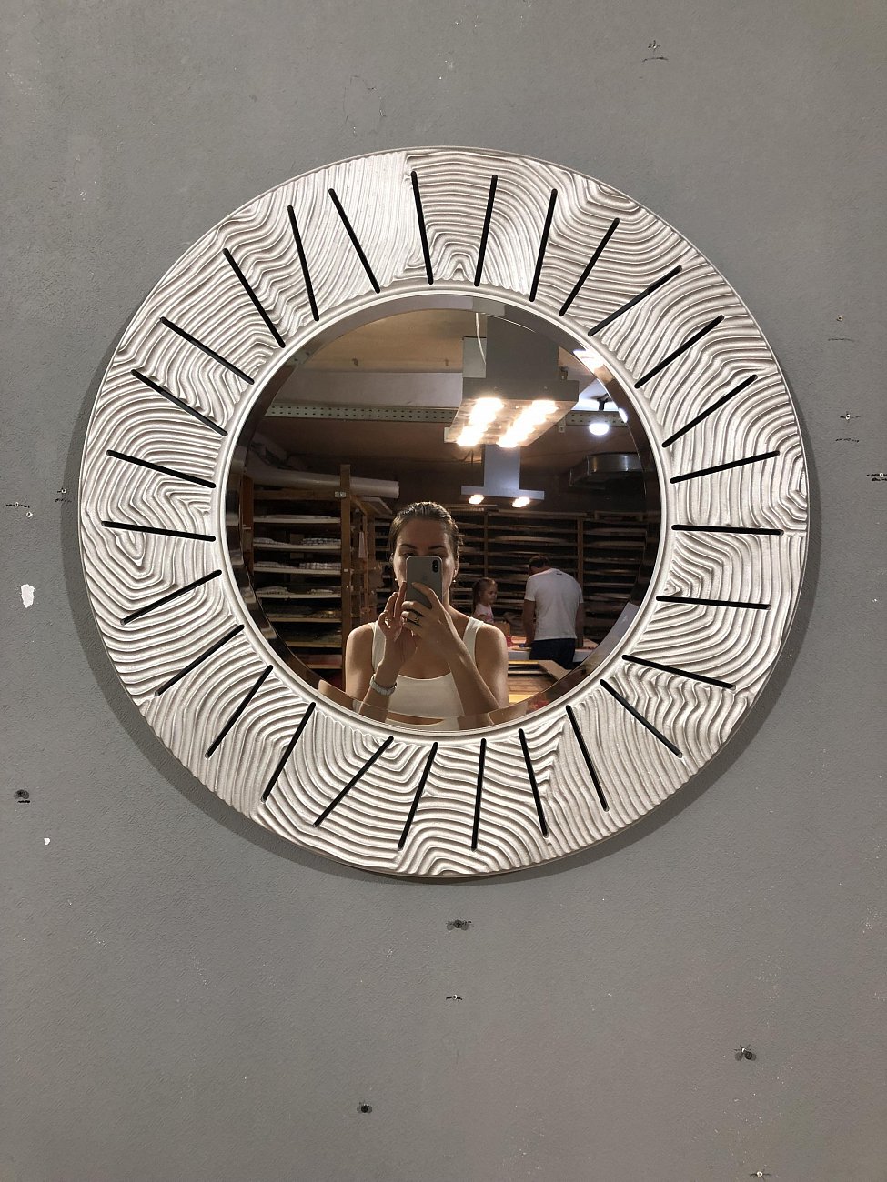 Круглое зеркало настенное серебро SUNSHINE IN SHAPE SUNSHINE 00-3860119 Серебро  - Вид №2