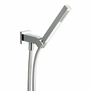 CRIPD623 Изогнутый держатель для душа со встроенным сливом для воды, гибкий шланг LONG LIFE и ручной душ из АБС-пластика Cristina Rubinetterie