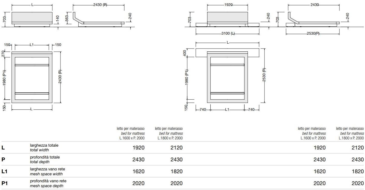 Porro Двуспальная кровать sun-id-1405858 - Вид №4
