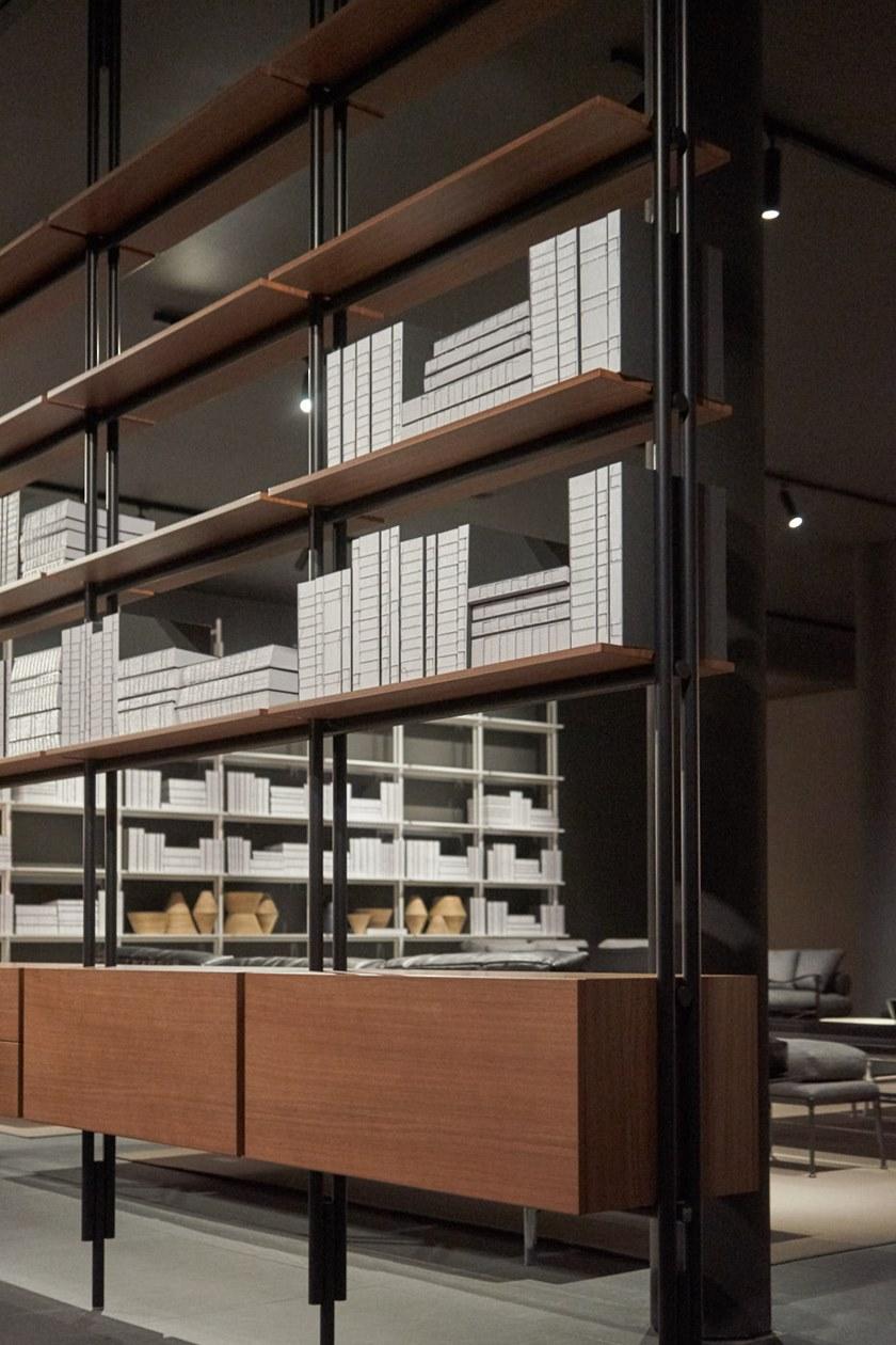 B&B Italia Книжный шкаф открытый с креплением от пола к потолку sun-id-1379837 - Вид №5