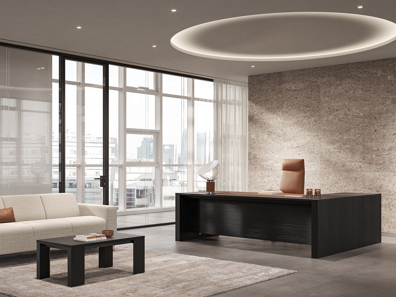 Деревянный секционный угловой стол FREZZA Ono ARCH-00041747 - Вид №1