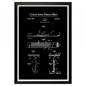 896521346_1818 Арт-постер «Патент на сноуборд, 1969» Object Desire